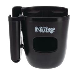 Nuby Buggy Cup Holder with Phone Holder | Universal Fit | Secure Attachment | 360° Rotation | Adjustable Position