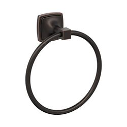 Amerock | Anillo de Toalla | 7-9/16 Pulgadas (192 mm) | Bronce aceitado | Estatura | Toallero | Herrajes de baño | Accesorios de baño