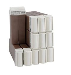 EpilWax - Roll On Cire Epilation au Chocolat - Jambes, Aisselles, Corps - Facile à étaler et à Retirer - Lot de 12 Recharges/Cartouches - 100 ml