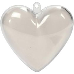Corazón decorativo, altura: 6,5 cm, 10 unidades