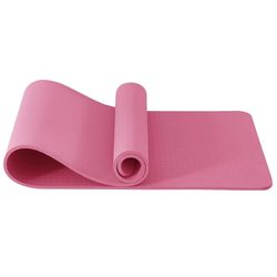 Good Nite Yogamat, oefenmatten, workout, pilates, fitnessmat voor dames en heren, antislip, dikke 10 mm gymnastiekmatten met hoge dichtheid, met draagriem, Tpe 183 x 61 x 1 cm (rode pruim)