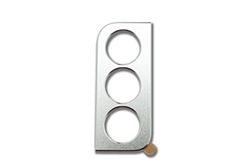System-S Lente di protezione per fotocamera in alluminio per Samsung Galaxy S21, colore grigio