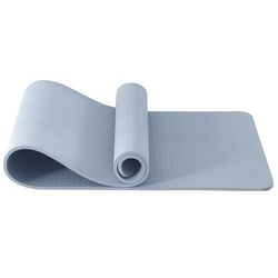 Good Nite Yogamat Oefenmatten Workout Pilates Fitness Mat voor Vrouwen Mannen Antislip Dikke 10mm Hoge Dichtheid Gymnastiekmatten met Draagriem Tpe 183 x 61 x 1cm (Hemelsblauw)