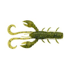 Berkley Pulse Realistic Craw; esca a gambero in plastica morbida per la pesca ai predatori d'acqua dolce; Texas Rig, Carolina Rig, Cheb Rig, Ned Rig e Jighead; 7 cm, verde oliva