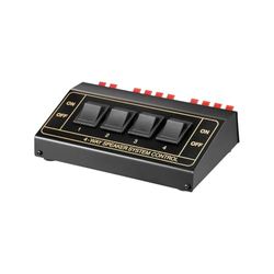 Wentronic AVS 12-4 4-way speaker switch box - seletor de altifalantes, preto