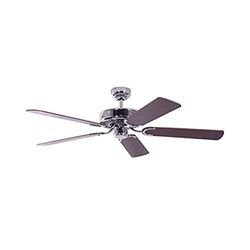 Pepeo 13322010132_v4 plafondventilator zonder verlichting Potkuri, behuizing staal, vleugelkleur mahonie, 132 cm, voor ruimtes tot 25 m²