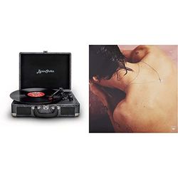 ByronStatics Giradischi in Vinile Giradischi Bluetooth a 3 velocità, con altoparlanti incorporati, ago di ricambio & Harry Styles