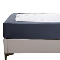 Elegant komfortlåda fjäderskydd – stretchig och åtsittande passform, vira runt 4 sidor sängkjol – jerseystickad, elegant alternativ för sängkjol, mjuk och smidig passform boxfjädrar upp till 30 cm,