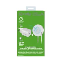 CELLY Kit Cargador INALAM MAGSAFE&Red 20W Tipo C