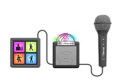 Cefa Toys - Karaoke ze wzmacniaczem, Disco Ball i Sound Pads 6 w 1, z mikrofonem i bezprzewodowym głośnikiem, Bluetooth, efektami dźwiękowymi i światłami, kompatybilny z Youtube, Spotify i aplikacjami