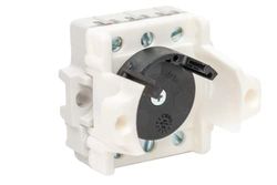 geba Switch insert J-2R/2 Two-Sided Latching for Key Switch 2-Pin Item No. 600.1402.00 Two-Way Grid, Among Other Things, Suitable for the 'j', jr', s' Series from Geba, White/black