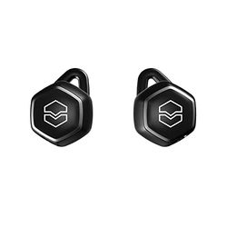 V-MODA Hexamove Pro draadloze oordopjes, Bedien je audio, beantwoord oproepen en krijg toegang tot spraakassistenten (zwart)