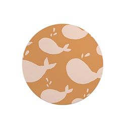 Questo Casa, Round Digital Printed Mouse Pad, Non-Slip Base, for Office and Home, Diameter:22cm
