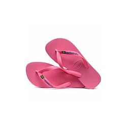 Havaianas Brasil Logo, Chanclas Unisex Adulto, Crystal Rose, 33/34 EU