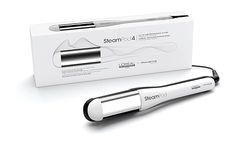 L'Oréal Professionnel, SteamPod 4 Fer à lisser vapeur tout-en-un professionnel avec technologie vapeur pour tous les types de cheveux, lisses à bouclés