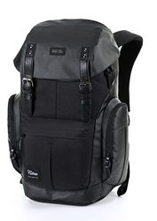 Nitro Weekender Sac à dos avec compartiment rembourré pour ordinateur portable, sac d'école, sac à dos de randonnée et compartiment humide Noir 42 l, Noir résistant., 42 L, Rucksack