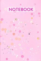 Notebook: Pink Color Cover Design Lined, Soft Cover, 120 Pages, Size 6 x 9, Notebook: Large Composition Book, Journal