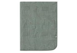 Jollein Couverture pour bébé Jungle Jambo, vert cendré/laurel, 100 x 150 cm, 100% coton, intérieur 100% polyester, pour lit d'enfant – TOG 2.0