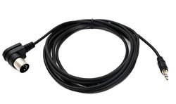 System-S Câble MIDI 3 m DIN 5 broches mâle vers jack 3,5 mm mâle AUX coudé