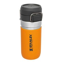 Stanley Quick Flip Roestvrijstalen Waterfles 0.47L - Houdt 7 Uur Lang Koud - Lekvrije Drinkfles - Thermosfles - BPA-Vrij - Geschikt Voor Auto Bekerhouder - Vaatwasmachinebestendig - Saffron
