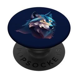 Loup, animal, loup PopSockets PopGrip Interchangeable