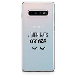 ZOKKO Cover per Samsung S10 J'men basso Les Cils - Morbida trasparente, colore: Nero