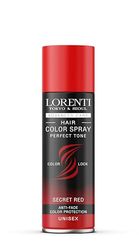 LORENTI TOKYO & SEOUL Color Hair Spray Secret Red – 150 ml – Spray colorato per capelli per vestire e truccare per carnevale, Halloween e feste a tema – Colore per capelli lavabile – Color Hair Spray