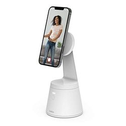 Belkin Face Tracking Phone Mount (MagSafe Compatible Cellphone Stand with Movement Tracking for Content Creators, Works with iPhone 14, iPhone 13 and iPhone 12 Series)