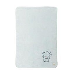 Mr. Wonderful - Couverture Douce pour bébé - Eléphant Gris - en Polyester - 75 x 100 cm.