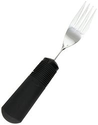Performance Health Good Grips Weighted Fork with Built-Up Handle, Cushioned Grip, Ideal for Neurological Impairments, and Spasticity, Non-Slip Flexible Ribbing, Non-Latex, 6 oz. of Weight
