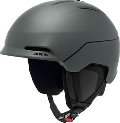 ALPINA Nax Casque de Ski Adulte Unisexe, Gris Nuit/Mat, 51-55
