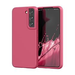 Samsung Galaxy S22 Custodia, morbida e flessibile in silicone gel di gomma antiurto con protezione anti-caduta della fotocamera, sottile e antiurto per Samsung Galaxy S22, colore: Rosa