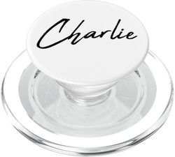 Beautiful Handwritten Font Charlie Calligraphy PopSockets PopGrip para MagSafe