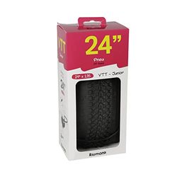 UPFIT 24 24x1.95, VTT Pouces-Convient à Tous Types Junior équipé de Roues Pneu vélo Enfant NC, Noir