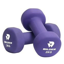 BILDER - Coppia Manubri Palestra 2kg, Forma Esagonale e Superficie Antiscivolo, Set Pesi Palestra per Allenamento a Bassa Intensità ed Esercizi di Tonificazione, Pesetti con Rivestimento in Neoprene
