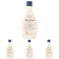 Aveeno Baby Soothing Relief Emollient Wash 250 ml (Packaging May Vary) (Pack of 4)