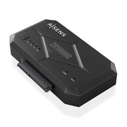 Estación de Docking AISENS SDDO-120C SATA 2.5/3.5 M.2 NVMe USB 3.1 Gen1 Negro Clone 2TB