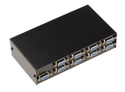 KALEA-INFORMATIQUE Video Switch 8 + 1 Port VGA Sharing Box, schakelt 8 ingangen naar 1 uitgang of 1 ingang naar 8 uitgangen