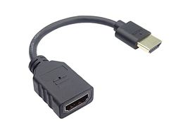 PremiumCord Flexi Adaptador HDMI Macho a Hembra para conectar el Cable Flexible al televisor