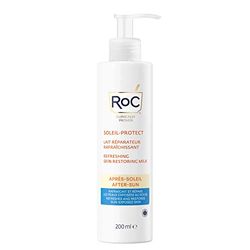 RoC – Soleil-Protect After-Sun – Uppfriskande regenererande kroppsmjölk – kylning och fuktning av den exponerade huden – 200 ml