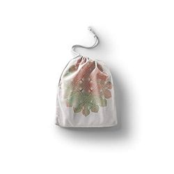 Bonamaison Printed Cotton Produce Bag with Drawstring, Reusable Grocery Bag, Biodegradable Eco-Friendly Bags, Travel Pouch, Sachet Bags, Shopping Bag, Eco Friendly, Foldable, Size: 20x30 cm