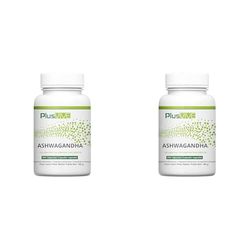 Plusvive - Suplemento de ashwagandha con extracto de pimienta negra 100% vegano, 650 mg, 240 cápsulas (Paquete de 2)