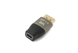 System-S Adattatore DisplayPort Standard DP maschio a Mini DP femmina 8K 60Hz 4K 120Hz 48Gbps