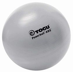 Togu Gymnastiekbal Powerball ABS met DVD (barstbestendig), zilver, 65 cm