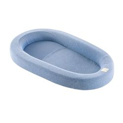 TRÄUMELAND Babynest HOME – ventilerande och mjukt babybo med 3D-luftkudde – bärbart sovunderlägg – perfekt för nyfödda – komfort och säkerhet för hem och på språng