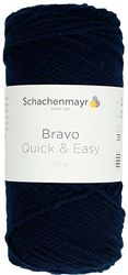 Schachenmayr Bravo Quick&Easy, 100G marine Filati Per Maglieria A Mano