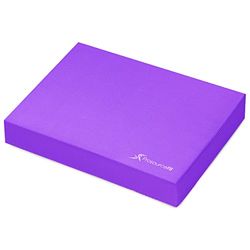 ProsourceFit Exercise Balance Pad, Non-Slip Cushioned Foam Mat & Knee Pad for Fitness and Stability Training, ioga, Physical Therapy Purple (15,5" x 12,75")
