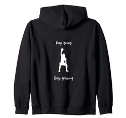 Continua ad andare a crescere pesi Kettlebell amanti del fitness Felpa con Cappuccio
