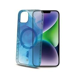 Celly Custodia per cellulare iPhone 15 Plus blu trasparente