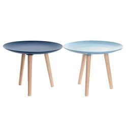 DKD Home Decor Table d'appoint, pin, Bois MDF, Estándar